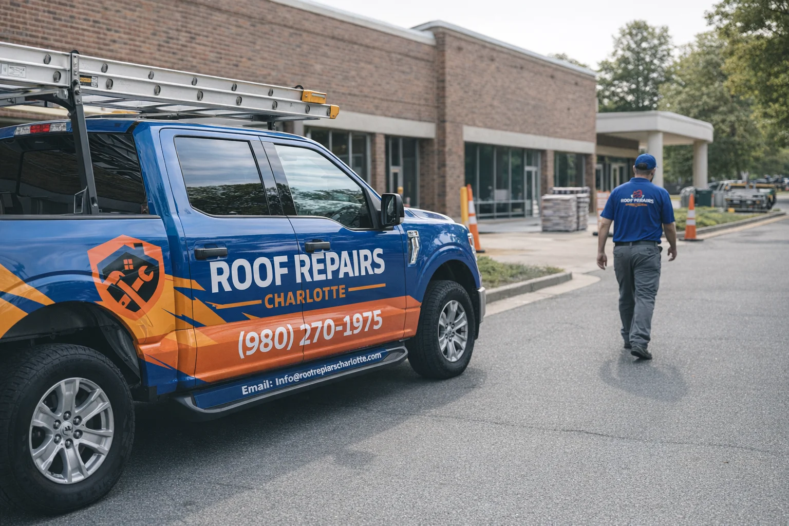 Roof Repairs Charlotte - Branded Van 2